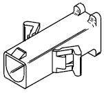 Molex-03122016 Connector Discrete Wire Housing Conn Housing PL 1 POS Crimp ST Cable Mount Natural Bag