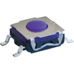 Switch Tactile OFF Mom SPST Round Button Gull Wing 0.05A 32VDC 1VA 300000Cycles 1.5N SMD Automotive T/R