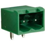 Conn Shrouded Header (4 Sides) M 2 POS 5mm Solder RA Side Entry Thru-Hole