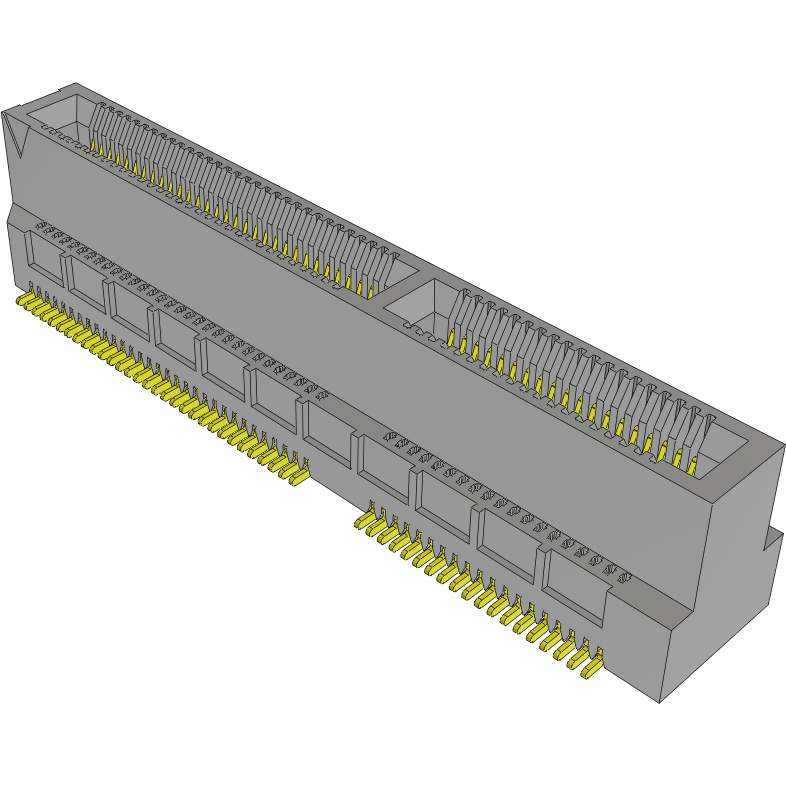 Samtec-MEC6-150-02-L-DV-A-TR Steckverbinder, Kartenrand Conn Card Edge SKT 100 POS 0.635mm Solder ST SMD T/R