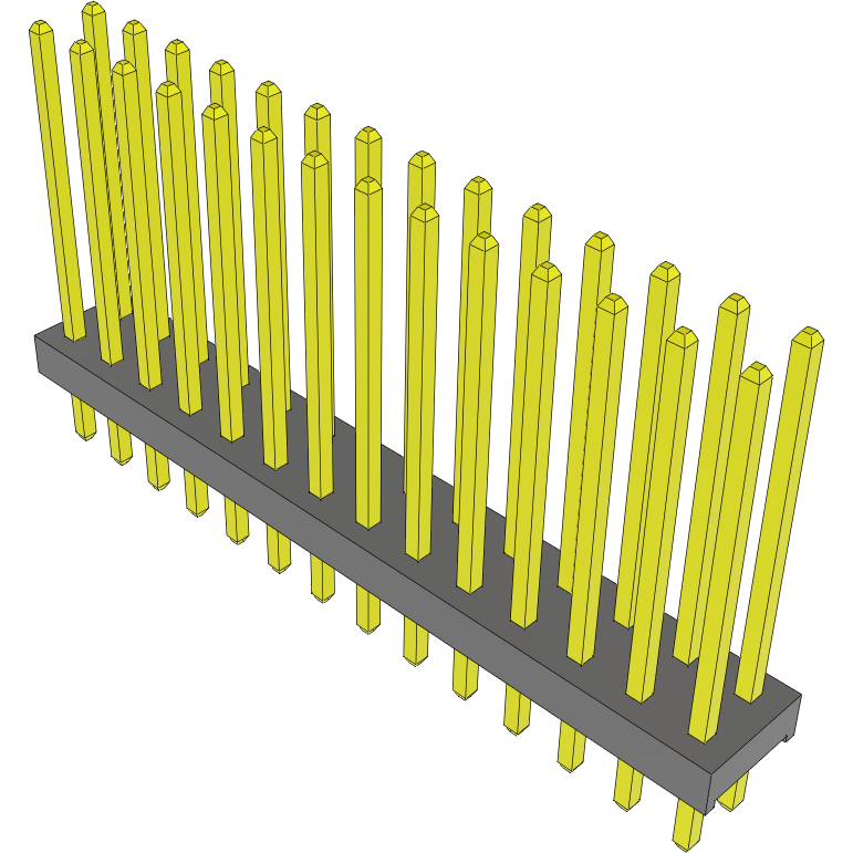 Samtec-MTMM-114-12-G-D-445 Steckverbinderleisten und Leiterplattenbuchsen Conn Unshrouded Header HDR 28 POS 2mm Solder ST Top Entry Thru-Hole Bulk