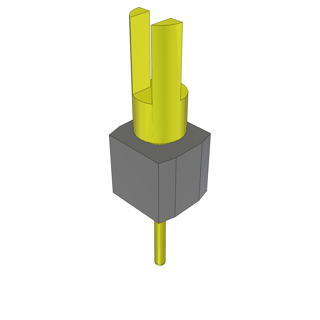 Samtec-TS-101-G-C Cabezales del conector y receptáculos PCB Conn Unshrouded Header HDR 1 POS Solder ST Top Entry Thru-Hole Bulk