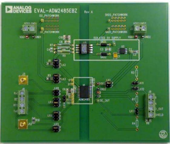 Analog Devices-EVAL-ADM2485EB5Z Kits et outils de développement ADM2485 Bus Line Transceiver Evaluation Board