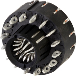 Amphenol Communications Solutions-10132381-2060ELF Connector Power SheerPwr Circular Power connectors 6.0mm receptacle vertical press-fit 16 contact beams