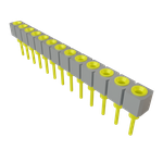 Conn Socket Strip SKT 13 POS 2.54mm Solder ST Top Entry Thru-Hole Tube