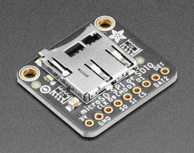 Adafruit Industries-4682 Kit e strumenti di sviluppo Micro SD SPI/SDIO Card Bread out Board 3V