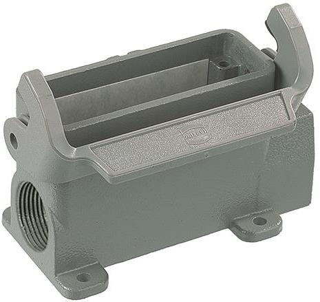 HARTING Technology Group-19200160290 Backshells Surface Mount Housing 90° 16A Shell Size Powder Die Cast Aluminum Single Lock Han®