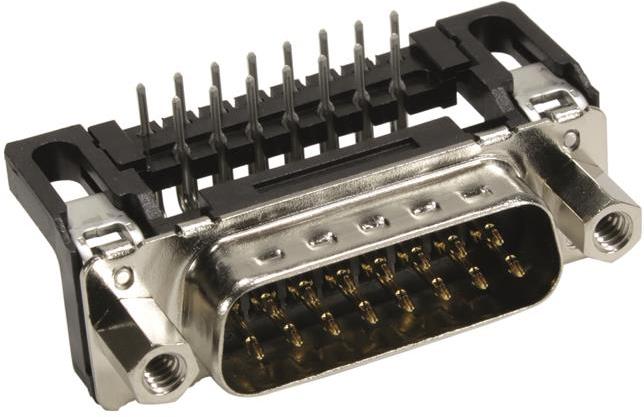 HARTING-09652227803 Steckverbinder, D-Sub Conn D-Sub M 15 POS 1.37mm Solder RA Thru-Hole 15 Terminal 1 Port
