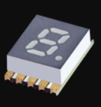 Kingbright America LLC-ACSA02-41PBWA/A-F01 LED-Anzeigen, segmentiert Displays Module 1DIGIT 8LED Blue CA 10-Pin SMD T/R