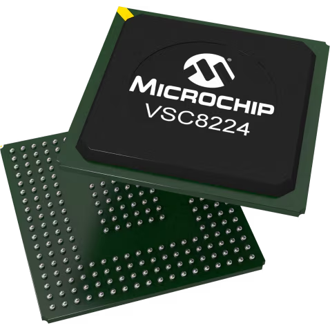 Microchip Technology-VSC8224XHG PHY PHY 4-CH 10Mbps/100Mbps/1Gbps 3.3V 260-Pin HS-PBGA Tray