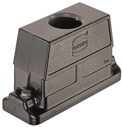 HARTING-19397240448 Schrumpfbalgenadapter Hood 180° 24B Shell Size Powder Die Cast Aluminum Screw Lock Han®