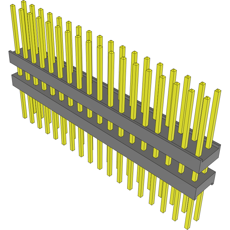Samtec-EW-18-12-G-D-315 Connector Headers and PCB Receptacles Conn Board Stacker HDR 36 POS 2.54mm Solder ST Top Entry Thru-Hole Bulk