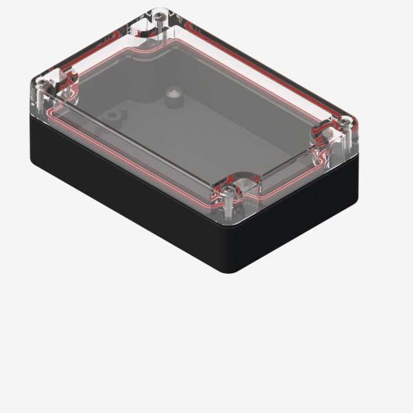 Serpac Electronic Enclosures-RB53P06C10B Black/Clear Polycarbonate Bracket Mount Watertight Enclosure <h4><strong>CALIFORNIA PROPOSITION</strong> ⚠️<strong>65 WARNING</strong>⚠️</h4>