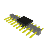 Conn Unshrouded Header HDR 10 POS 2.54mm Solder RA Side Entry SMD Tube