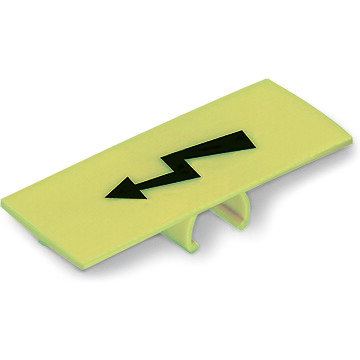 WAGO-285-440 Steckverbinderzubehör Connector Accessories Warning Label Straight Polyamide 6/6 Yellow Box