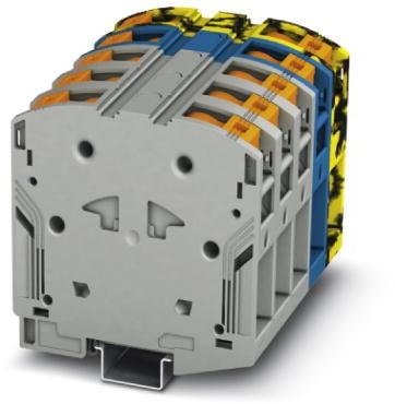 PHOENIX CONTACT-3260056 Steckverbinder, Klemmenblöcke Conn High-Current Terminal Block 10 POS Push-In Spring T DIN Rail 150A