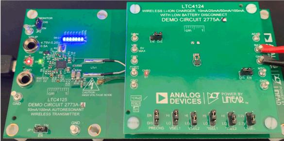 Analog Devices-DC2770A-B-KIT Cartes et kits de développement de gestion de la puissance LTC4124/LTC4125, 100mA Wireless Li-Ion Charger Demonstration Kit