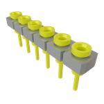 Conn Socket Strip SKT 6 POS 2.54mm Solder ST Top Entry Thru-Hole Bulk