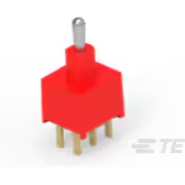 TE Connectivity-2-1825143-6 Switch Toggle 2-1825143-6 TE Connectivity Switch Toggle ON ON SP3T Short Baton Lever PC Pins 20VAC 20VDC 0.4VA PC Mount Bulk - Arrow.com