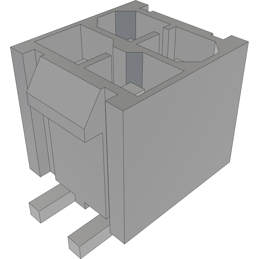 Samtec-IPBT-102-H2-T-D-K Cabezales del conector y receptáculos PCB Conn Wire to Board HDR 4Power POS 4.19mm Solder ST Top Entry SMD Power Mate® Layer