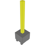 Conn Unshrouded Header HDR 1 POS 2.54mm Solder ST Thru-Hole Bulk