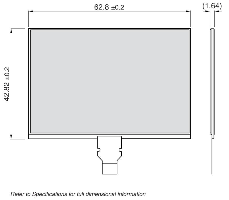 Sharp-LS027B7DH01 TFT Modules 2.7in TFT WQVGA 400x240Pixels -20°C to 70°C 10-Pin Carton