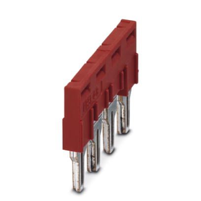 PHOENIX CONTACT-3030326 Steckverbinderbrücken und Shunts Plug-in bridge, pitch 8.2 mm, width 31.1 mm, number of positions 4, color red