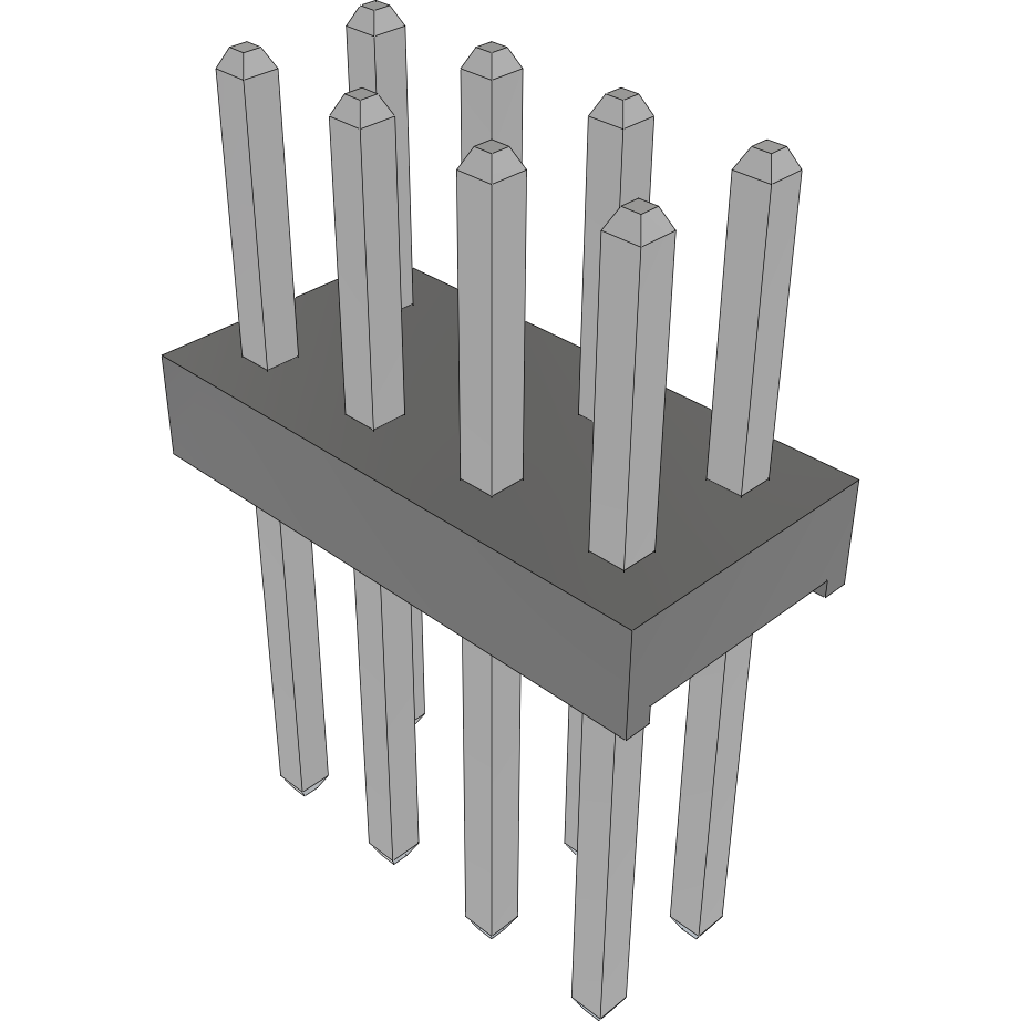 Samtec-MTMM-104-07-T-D-160 Steckverbinderleisten und Leiterplattenbuchsen Conn Unshrouded Header HDR 8 POS 2mm Solder ST Top Entry Thru-Hole Bulk