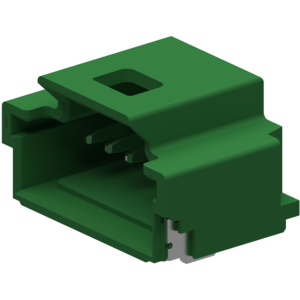 Molex-501568-0667 Steckverbinderleisten und Leiterplattenbuchsen 1.00mm Pitch Pico Clasp PCB Header Single Row Right Angle Surface Mount Tin Plated with Inner Positive Lock 6 Circuits Green
