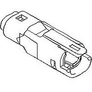 Molex-52266-0211 Connector Discrete Wire Housing Conn Housing M 2 POS 2.5mm Crimp ST Cable Mount Black Mizu-P25™ Tray