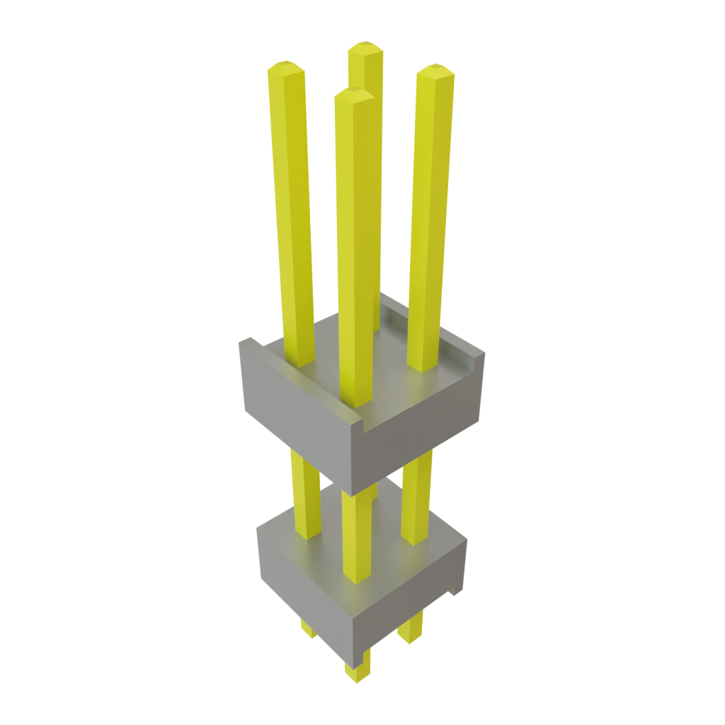 Samtec-DW-02-10-G-D-400 Steckverbinderleisten und Leiterplattenbuchsen Conn Board Stacker HDR 4 POS 2.54mm Solder ST Top Entry Thru-Hole Bulk