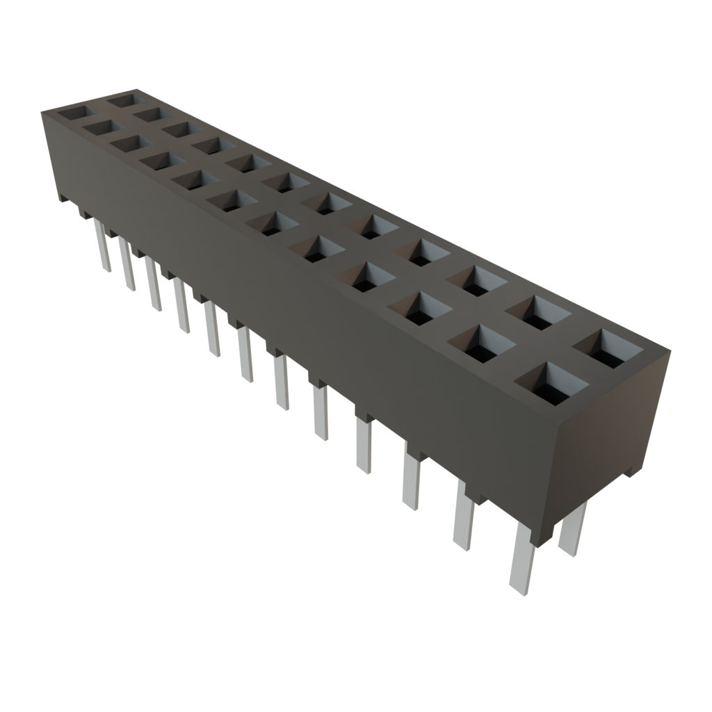 Samtec-SMM-112-01-S-D Steckverbinderleisten und Leiterplattenbuchsen Conn Socket Strip SKT 24 POS 2mm Solder ST Top Entry Thru-Hole TIGER EYE™ Tube