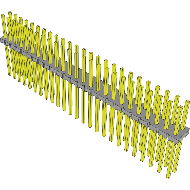 Samtec-MTLW-125-10-G-D-300 Connector Headers and PCB Receptacles Conn Unshrouded Header HDR 50 POS 2.54mm Solder ST Top Entry Thru-Hole Bulk