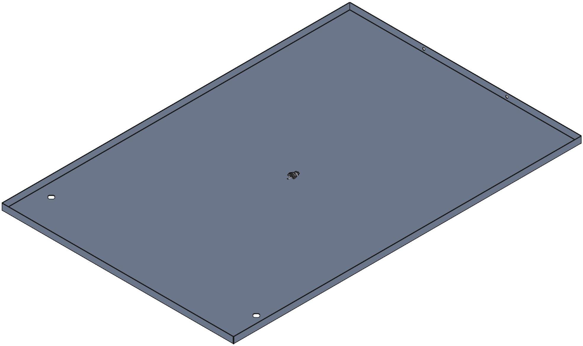 Hammond Manufacturing-CSP4231BK1 null Side Panel, Steel, Black, 27.94 In Length, 41.94 In Width, 0.81 In Height