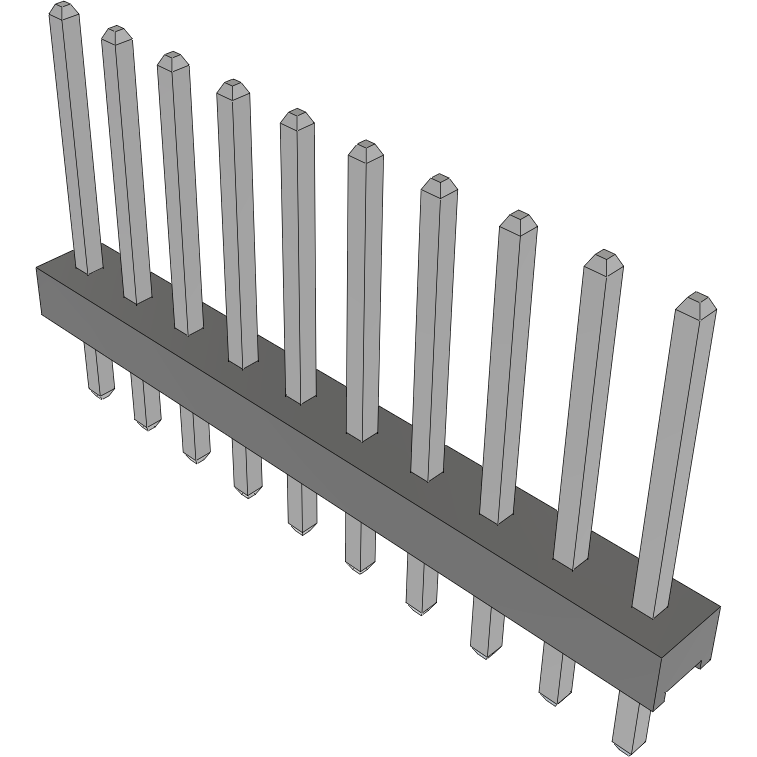 Samtec-MTMM-110-07-T-S-290 Steckverbinderleisten und Leiterplattenbuchsen Conn Unshrouded Header HDR 10 POS 2mm Solder ST Top Entry Thru-Hole Bulk