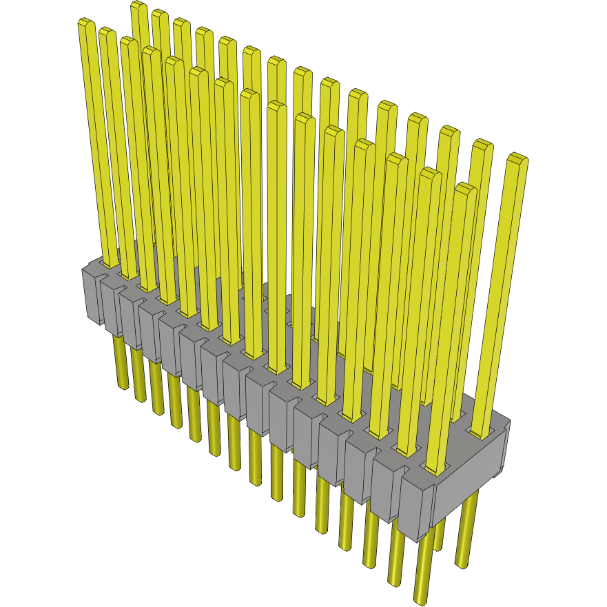 Samtec-MTMS-115-58-L-D-430 连接器插头及 PCB 插座 Conn Unshrouded Header HDR 30 POS 1.27mm Solder ST Top Entry Thru-Hole Tube
