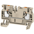 Weidmuller-1521850000 Blocs de raccordement de terminaux Conn Feed-Through Terminal Block 2 POS Push-In DIN Rail