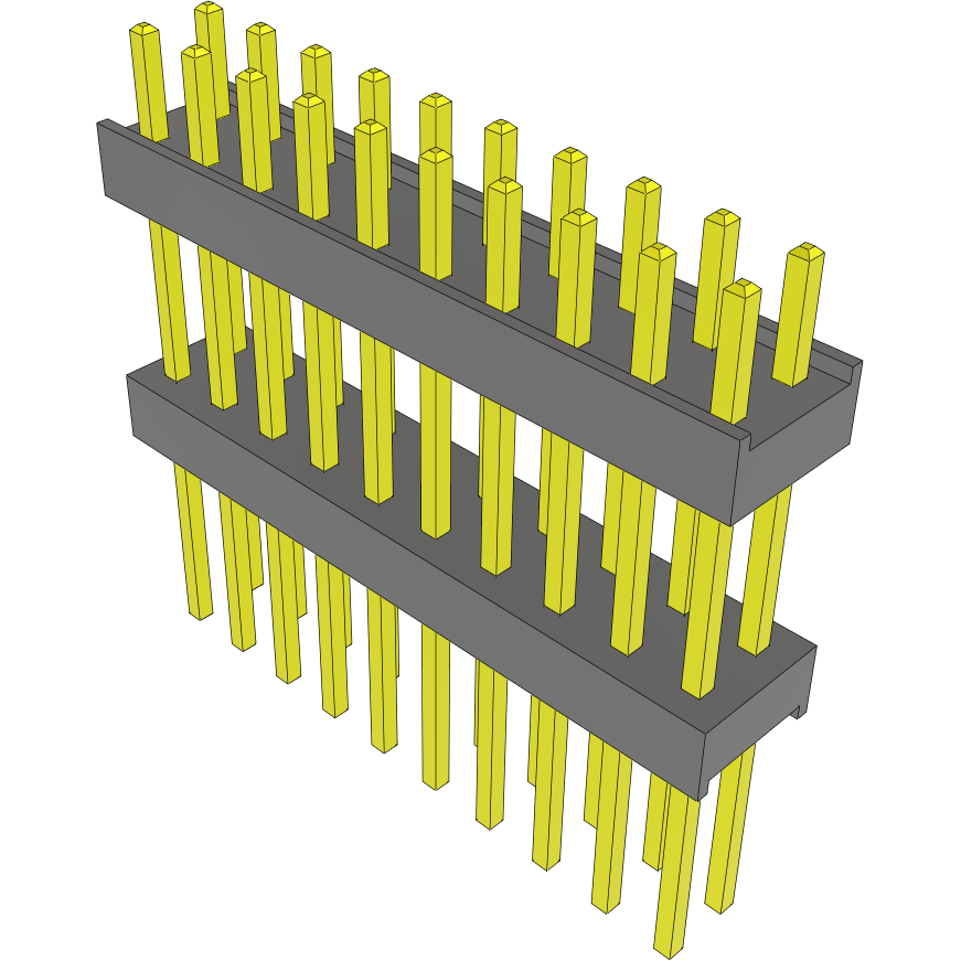Samtec-EW-10-11-F-D-472 Steckverbinderleisten und Leiterplattenbuchsen Conn Board Stacker HDR 20 POS 2.54mm Solder ST Top Entry Thru-Hole Bulk