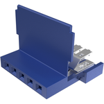 Clincher™ Flex Connectors, Receptacle Assembly, Single Row, 5 Positions, 2.54mm (.100in) Pitch