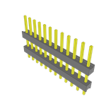 Conn Board Stacker HDR 12 POS 2.54mm Solder ST Top Entry Thru-Hole Bulk