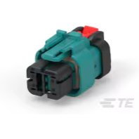 TE Connectivity-2338212-1 Einzeladersteckverbinder, Gehäuse Conn Housing F 4 POS 5.3mm Crimp ST Cable Mount Water Blue Box/Tube