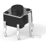 Switch Tactile OFF (ON) SPST Round Button PC Pins 0.05A 24VDC 100000Cycles 1.57N Thru-Hole Loose