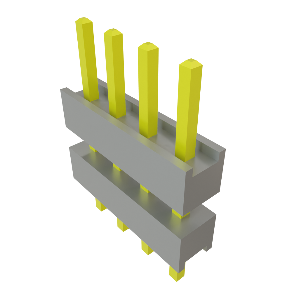Samtec-DW-04-08-T-S-260 Steckverbinderleisten und Leiterplattenbuchsen Conn Board Stacker HDR 4 POS 2.54mm Solder ST Top Entry Thru-Hole Bulk