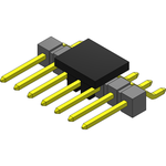 Conn Unshrouded Header HDR 7 POS 2.54mm Solder RA Side Entry SMD Tube