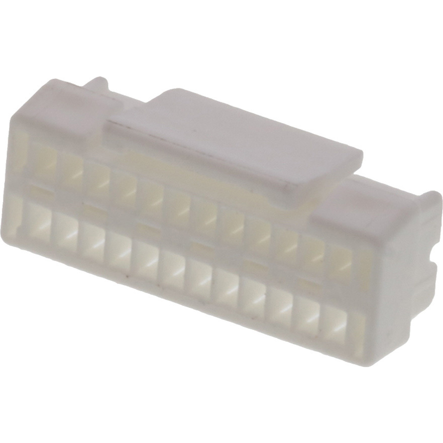 Molex-5041862400 Connector Discrete Wire Housing Conn Housing F 24 POS 1.25mm Crimp ST Cable Mount White Micro-Lock™ Tray