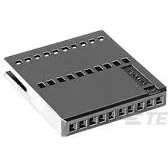 TE Connectivity-1-487544-4 Connector Discrete Wire Housing Conn Housing RCP 17 POS 1.27mm Crimp ST Cable Mount Black Package