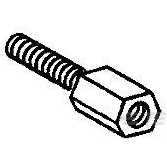 TE Connectivity-1-828101-1 Accessori per connettori Connector Accessories Female Screw Lock Straight Brass Tin Carton