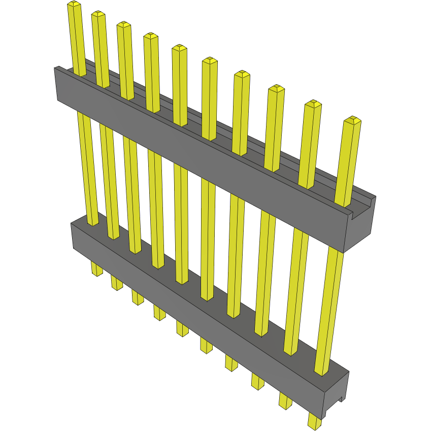 Samtec-DW-10-11-G-S-630 Steckverbinderleisten und Leiterplattenbuchsen Conn Board Stacker HDR 10 POS 2.54mm Solder ST Thru-Hole Bulk