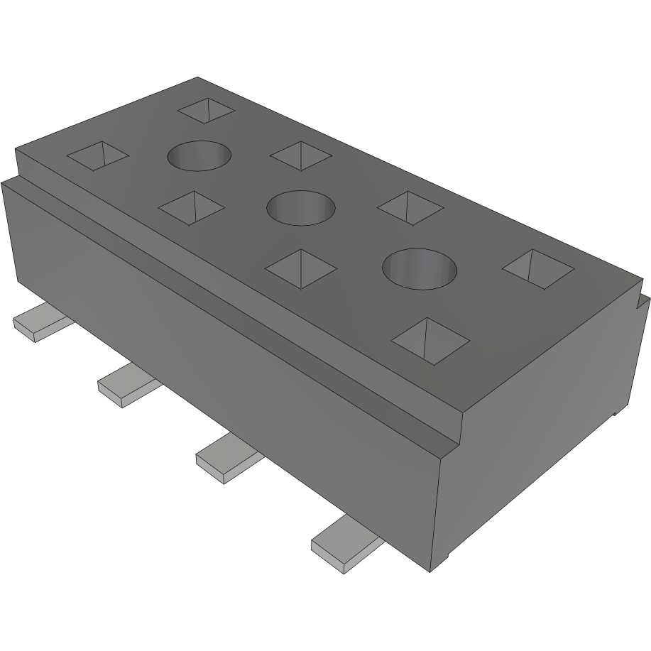 Samtec-CLT-104-02-F-D-A-TR Steckverbinderleisten und Leiterplattenbuchsen Conn Socket Strip SKT 8 POS 2mm Solder ST Top Entry SMD TIGER CLAW™ T/R