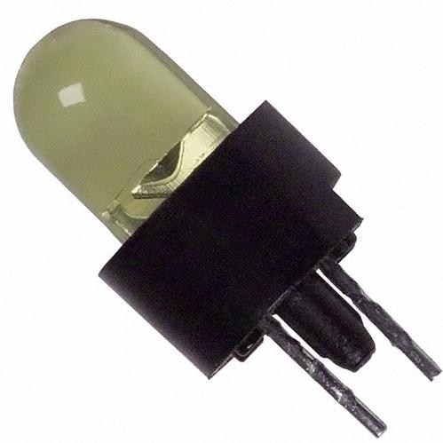 Visual Communications-5332H7 LED Circuit Board Indicator LED 5mm 1POS Vertical 2.2V Yellow